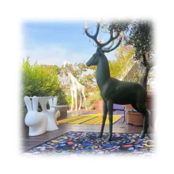 Qeeboo - Carpet Let’s Dance Animal Traces Dark Rectangular - Rectangular - Qeeboo Carpet by Nynke Tynagel - Furnishing - Home - Avvenice