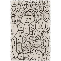 Qeeboo - Carpet People 1 - Rectangular - Qeeboo Carpet by Andrea Branzi - Furnishing - Home - Avvenice