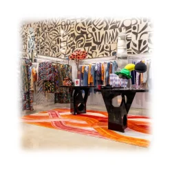 Qeeboo - Carpet Wave Red Rectangular - Rectangular - Qeeboo Carpet by Richard Hutten - Furnishing - Home - Avvenice