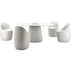 Qeeboo - Cobble Chair - White Warm - Qeeboo Chair by Elisa Giovannoni - Furnishing - Home - Avvenice
