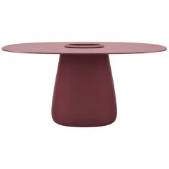 Qeeboo - Cobble Table 160 HPL Bucket - Indian Red - Qeeboo Table by Elisa Giovannoni - Furnishing - Home - Avvenice