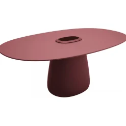 Qeeboo - Cobble Table 190 HPL Bucket - Indian Red - Qeeboo Table by Elisa Giovannoni - Furnishing - Home - Avvenice
