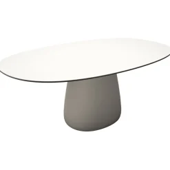 Qeeboo - Cobble Table Top 190 cm HPL - Warm White Black Stratified - Qeeboo Table by Elisa Giovannoni - Furnishing - Home - Avvenice