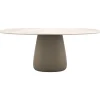 Qeeboo - Cobble Table Top 190 cm Gress Stoneware - Ivory - Qeeboo Table by Elisa Giovannoni - Furnishing - Home - Avvenice