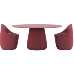 Qeeboo - Cobble Table Top 160 cm HPL - Indian Red - Qeeboo Table by Elisa Giovannoni - Furnishing - Home - Avvenice