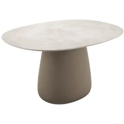 Qeeboo - Cobble Table Top 135 cm Stoneware - Ivory - Qeeboo Table by Elisa Giovannoni - Furnishing - Home - Avvenice