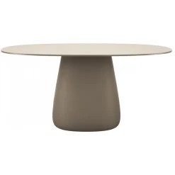 Qeeboo - Cobble Table Top 160 cm HPL - White Warm - Qeeboo Table by Elisa Giovannoni - Furnishing - Home - Avvenice
