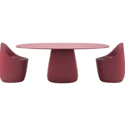 Qeeboo - Cobble Table Top 190 cm HPL - Indian Red - Qeeboo Table by Elisa Giovannoni - Furnishing - Home - Avvenice