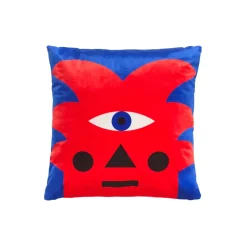 Qeeboo - Cushion Oggian Red Palm (45x45cm) - Qeeboo Pillow by Marco Oggian - Furnishing - Home - Avvenice