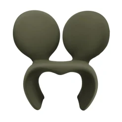 Qeeboo - Don’t F**K With The Mouse Armchair (Fabric) - Green Forest - Qeeboo Armchair by Ron Arad - Furnishing - Home - Avvenice