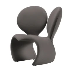 Qeeboo - Don’t F**K With The Mouse Armchair (Fabric) - Grey - Qeeboo Armchair by Ron Arad - Furnishing - Home - Avvenice