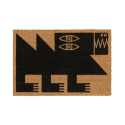 Qeeboo - Doormat Diagonal Camel - Qeeboo Doormat by Marco Oggian - Furnishing - Home - Avvenice