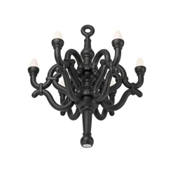 Qeeboo - Fallen Chandelier M - Black - Qeeboo Chandelier by Studio Job - Lighting - Home - Avvenice