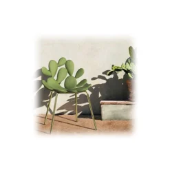 Qeeboo - Filicudi Chair - Set of 2 Pieces - White Brass - Qeeboo Chair by Stefano Giovannoni - Furnishing - Home - Avvenice