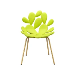 Qeeboo - Filicudi Chair - Set of 2 Pieces - Yellow Brass - Qeeboo Chair by Marcantonio - Furnishing - Home - Avvenice