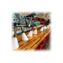 Qeeboo - Flash Rechargeable Lamp Metal Finish - Silver - Qeeboo Lamp by Studio Job - Lighting - Home - Avvenice