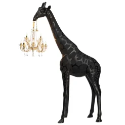 Qeeboo - Giraffe in Love M - Black - Qeeboo Chandelier by Marcantonio - Lighting - Home - Avvenice