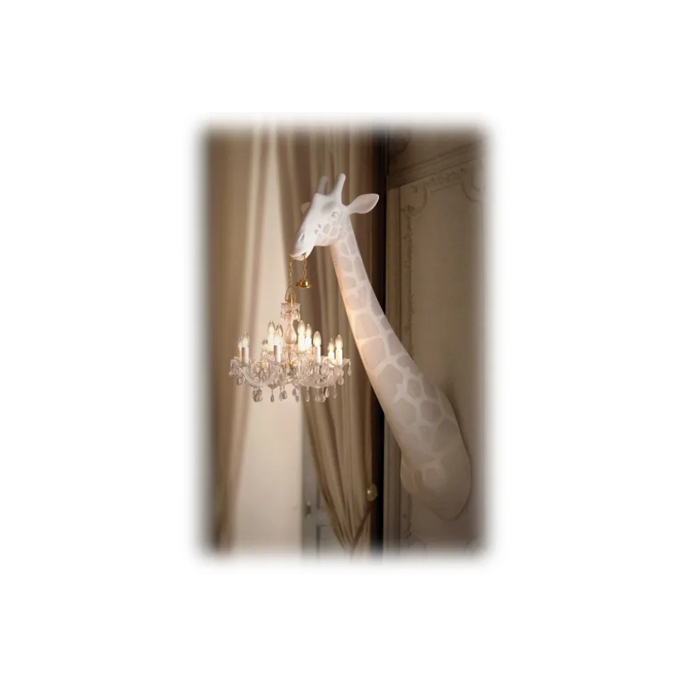Qeeboo - Giraffe in Love Wall Lamp - White - Qeeboo Wall Standing Lamp by Marcantonio - Lighting - Home - Avvenice