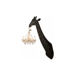 Qeeboo - Giraffe in Love Wall Lamp - Black - Qeeboo Wall Standing Lamp by Marcantonio - Lighting - Home - Avvenice