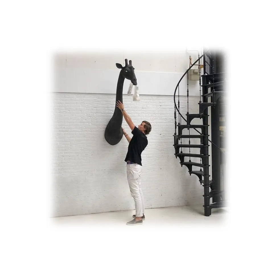 Qeeboo - Giraffe in Love Wall Lamp - Black - Qeeboo Wall Standing Lamp by Marcantonio - Lighting - Home - Avvenice