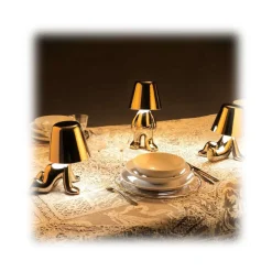 Qeeboo - Golden Brothers Ron - Gold - Qeeboo Chandelier by Stefano Giovannoni - Lighting - Home - Avvenice