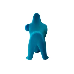 Qeeboo - Kong XS Velvet Finish - Light Blue - Qeeboo Free Standing Lamp by Stefano Giovannoni - Lighting - Home - Avvenice