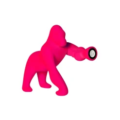 Qeeboo - Kong XS Velvet Finish - Fuchsia - Qeeboo Free Standing Lamp by Stefano Giovannoni - Lighting - Home - Avvenice