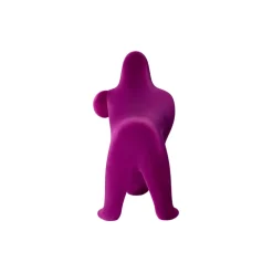 Qeeboo - Kong XS Velvet Finish - Violet - Qeeboo Free Standing Lamp by Stefano Giovannoni - Lighting - Home - Avvenice