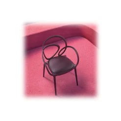 Qeeboo - Loop Chair with Cushion Set of 2 Pieces - Sage Green - Qeeboo Chair by Front - Furnishing - Home - Avvenice