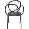 Qeeboo - Loop Chair Without Cushion - Set of 2 Pieces - Black - Qeeboo Chair by Front - Furnishing - Home - Avvenice