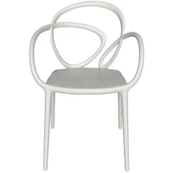 Qeeboo - Loop Chair Without Cushion - Set of 2 Pieces - White - Qeeboo Chair by Front - Furnishing - Home - Avvenice