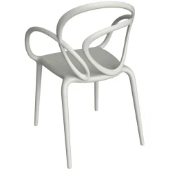 Qeeboo - Loop Chair Without Cushion - Set of 2 Pieces - White - Qeeboo Chair by Front - Furnishing - Home - Avvenice