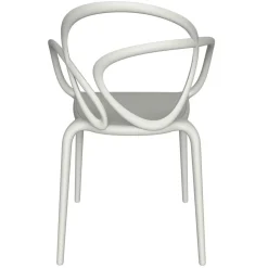 Qeeboo - Loop Chair Without Cushion - Set of 2 Pieces - White - Qeeboo Chair by Front - Furnishing - Home - Avvenice
