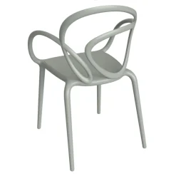 Qeeboo - Loop Chair Without Cushion Set of 2 Pieces - Greyish Green - Qeeboo Chair by Front - Furnishing - Home - Avvenice