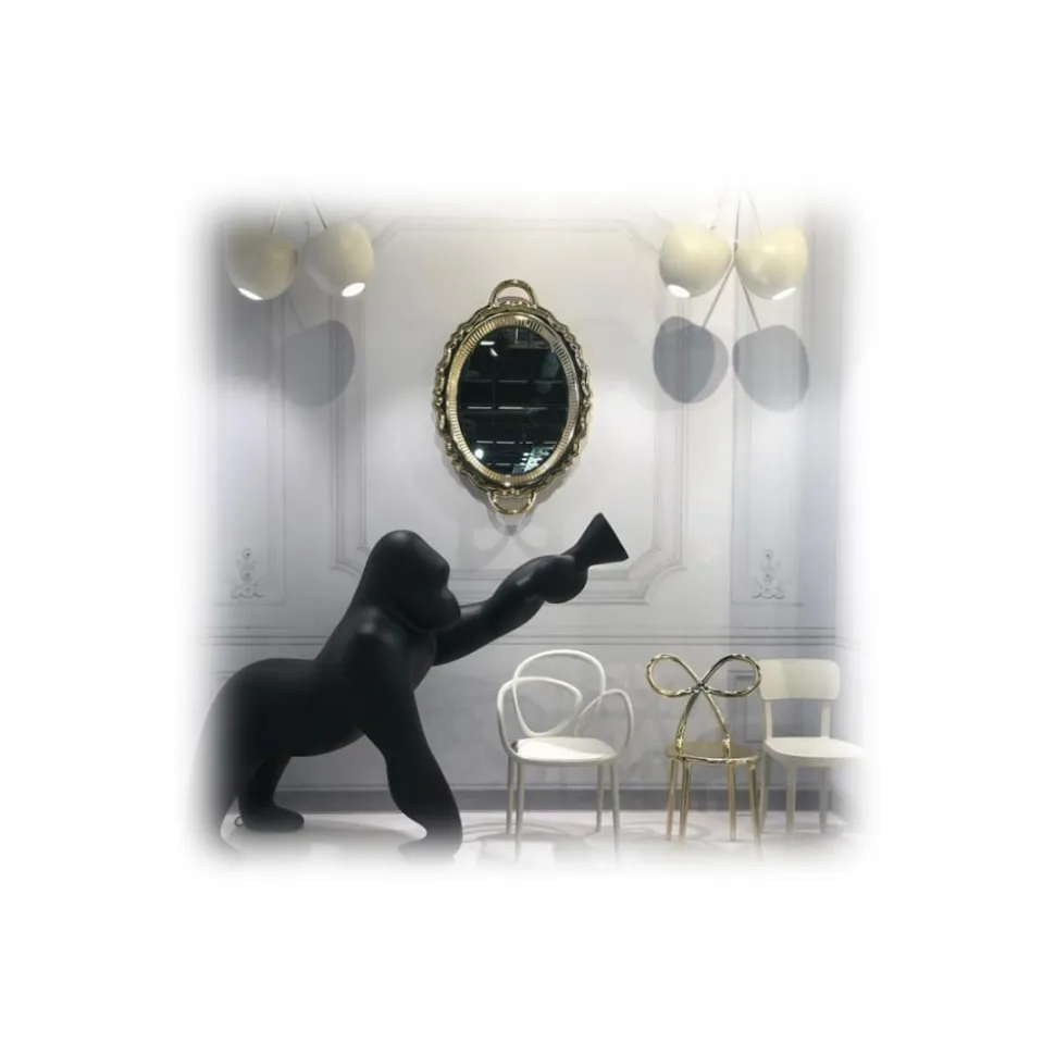 Qeeboo - Loop Chair Without Cushion Set of 2 Pieces - Greyish Green - Qeeboo Chair by Front - Furnishing - Home - Avvenice