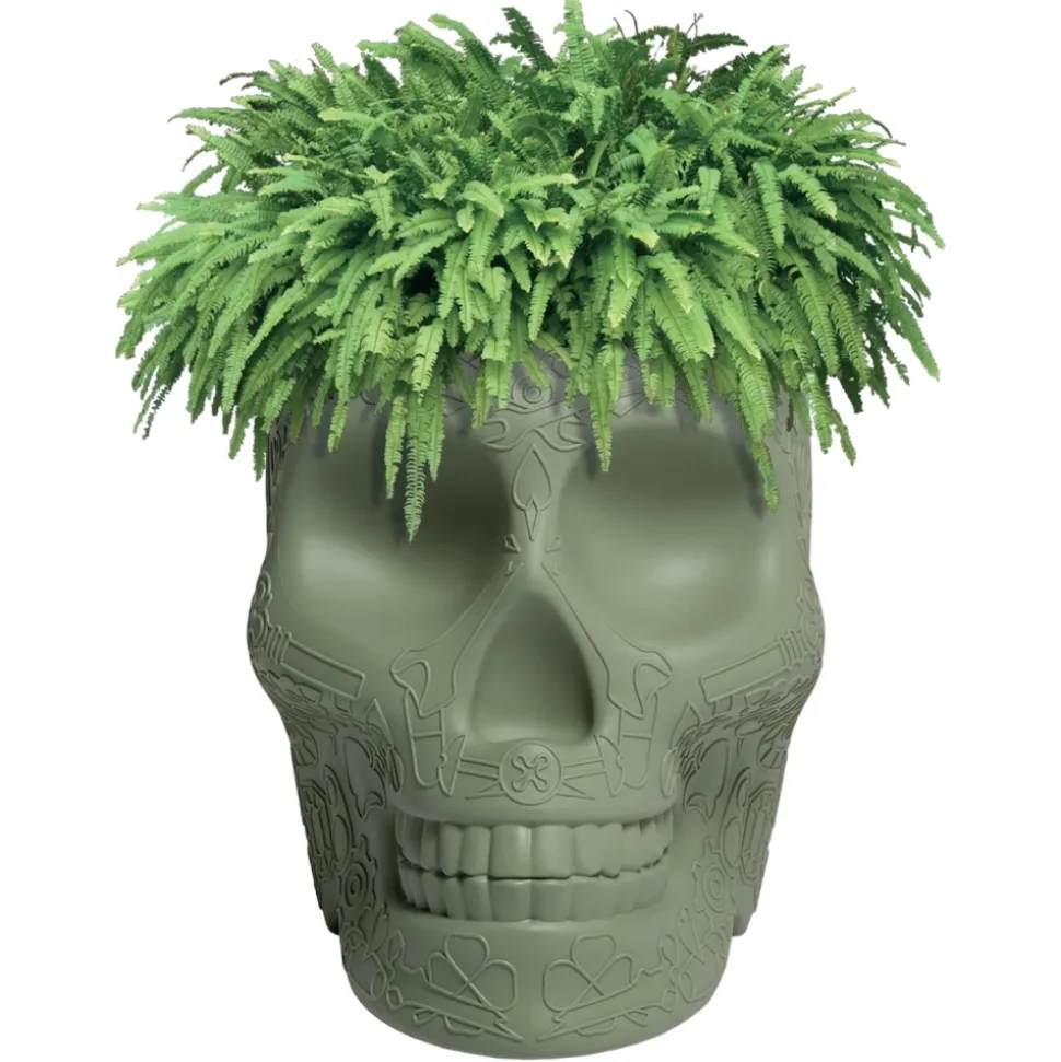 Qeeboo - Mexico Planter and Champagne Cooler - Balsam Green - Qeeboo Planter by Studio Job - Furnishing - Home - Avvenice