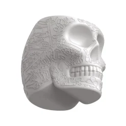 Qeeboo - Mexico Skull - Grey - High Capacity Portable Power Bank USB Charger - qeeboo Mini - Portable Batteries - 2600 mAh - Avvenice