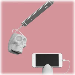 Qeeboo - Mexico Skull - Pink - High Capacity Portable Power Bank USB Charger - qeeboo Mini - Portable Batteries - 2600 mAh - Avvenice
