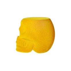 Qeeboo - Mexico Stool and Sidetable Velvet Finish - Dark Gold - Qeeboo Chair by Studio Job - Furniture - Home - Avvenice