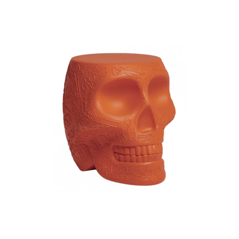 Qeeboo - Mexico Stool and Sidetable - Terracotta - Qeeboo Chair by Studio Job - Furniture - Home - Avvenice