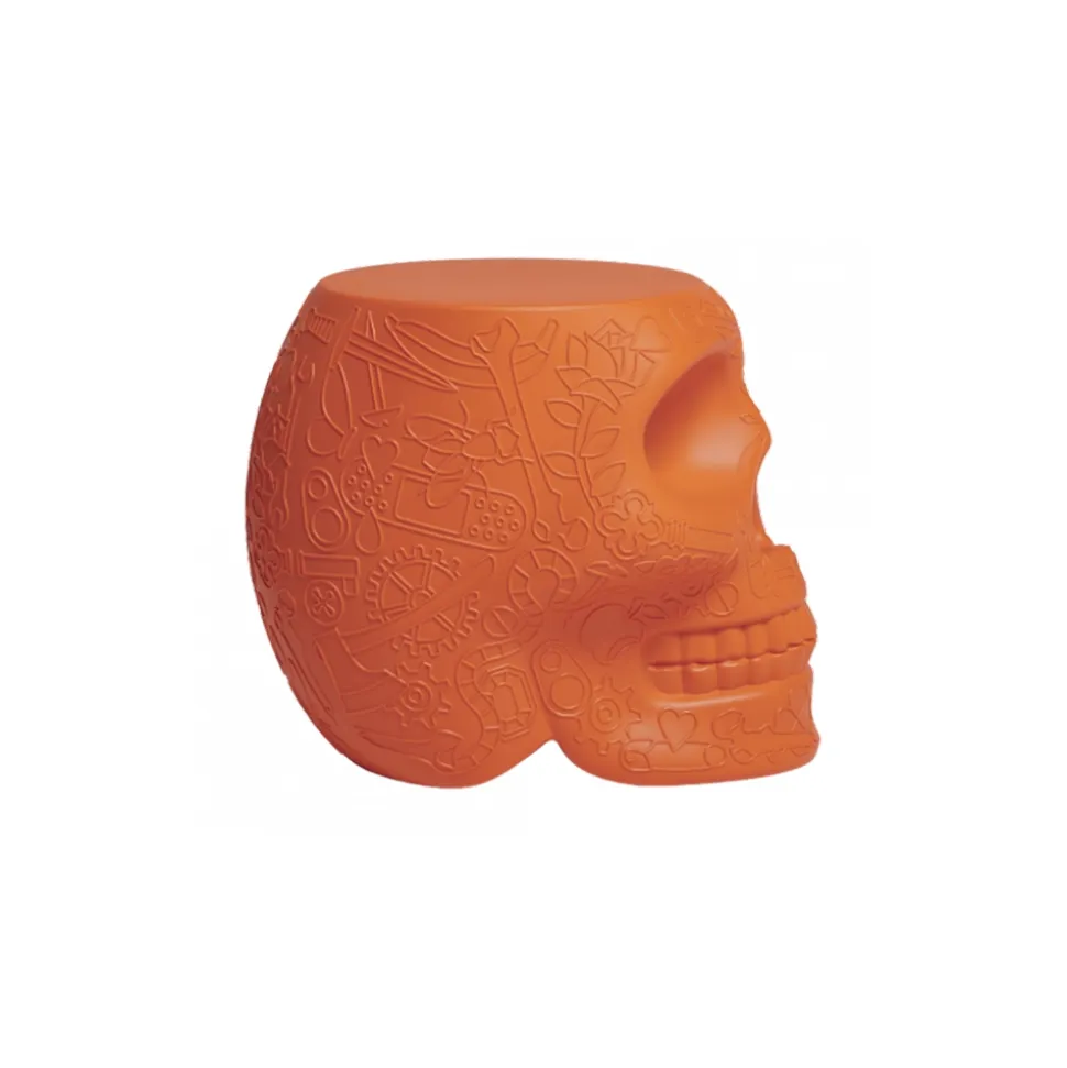 Qeeboo - Mexico Stool and Sidetable - Terracotta - Qeeboo Chair by Studio Job - Furniture - Home - Avvenice