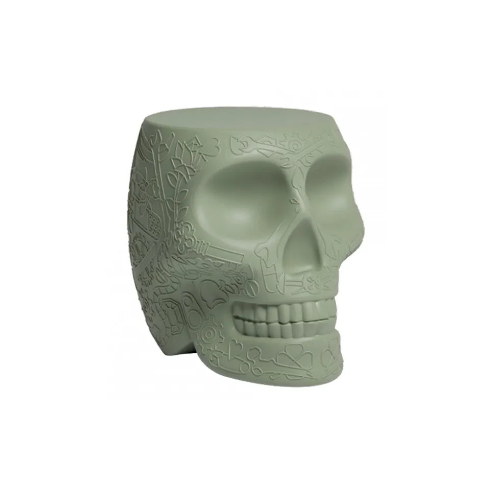 Qeeboo - Mexico Stool and Sidetable - Balsam Green - Qeeboo Chair by Studio Job - Furniture - Home - Avvenice