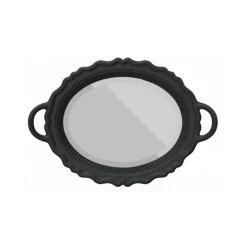 Qeeboo - Plateau Miroir - Black - Qeeboo Mirror by Studio Job - Furnishing - Home - Avvenice