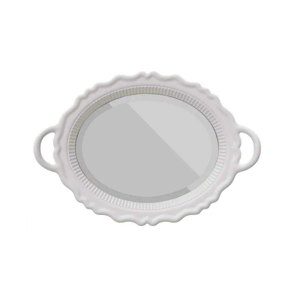 Qeeboo - Plateau Miroir - White - Qeeboo Mirror by Studio Job - Furnishing - Home - Avvenice