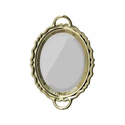 Qeeboo - Plateau Miroir Metal Finish - Gold - Qeeboo Mirror by Studio Job - Furnishing - Home - Avvenice