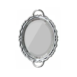 Qeeboo - Plateau Miroir Metal Finish - Silver - Qeeboo Mirror by Studio Job - Furnishing - Home - Avvenice