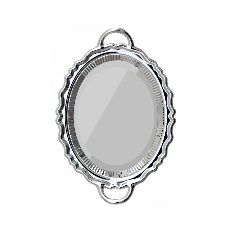 Qeeboo - Plateau Miroir Metal Finish - Silver - Qeeboo Mirror by Studio Job - Furnishing - Home - Avvenice
