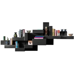 Qeeboo - Primitive Bookshelf - Black - Qeeboo Bookshelf by Studio Nucleo - Furnishing - Home - Avvenice