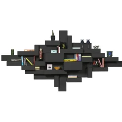 Qeeboo - Primitive Bookshelf - Black - Qeeboo Bookshelf by Studio Nucleo - Furnishing - Home - Avvenice