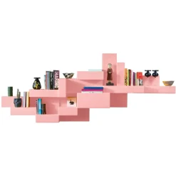 Qeeboo - Primitive Bookshelf - Pink - Qeeboo Bookshelf by Studio Nucleo - Furnishing - Home - Avvenice